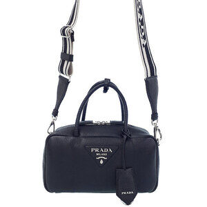 Prada Vitello Dino Soft Leather Top Handle Bag